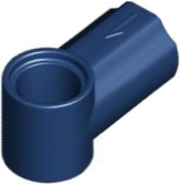 Technic Axle and Pin Connector Angled #1 in Dark Blue