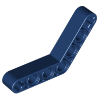 Technic Beam 1 x 7 Bent (4 - 4) Thick in Dark Blue