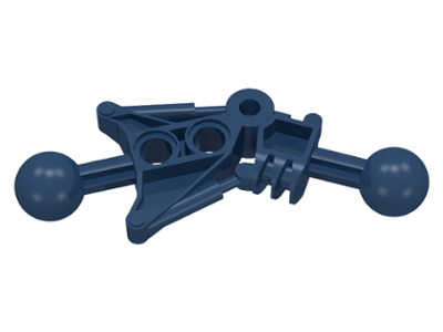 Large Figure Skeletal, Limb, Angular with 2 Ball Joints, and 2 Holes (Toa) in Dark Blue