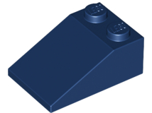 Brick Sloped 33° 3 x 2 in Dark Blue