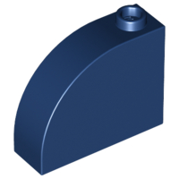 Brick Curved 1 x 3 x 2 in Dark Blue