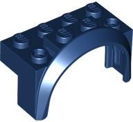 Wheel Arch, Mudguard 4 x 2 x 2 1/2 in Dark Blue