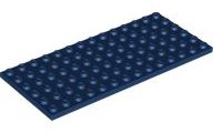 Plate 6 x 14 in Dark Blue
