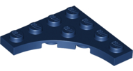 Plate Special 4 x 4 with 3 x 3 Quarter Round Cutout in Dark Blue