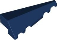 Brick Wedged, Sloped 2 x 5 Right in Dark Blue
