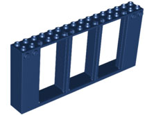 Frame 2 x 16 x 6 with Knobs in Dark Blue