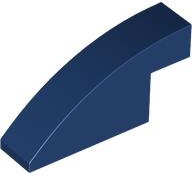 Brick Curved 1 x 4 x 1 2/3 No Studs in Dark Blue