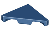 Tile 45° Cut 2 x 2 (Triangle) in Dark Blue
