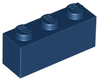 Brick 1 x 3 in Dark Blue
