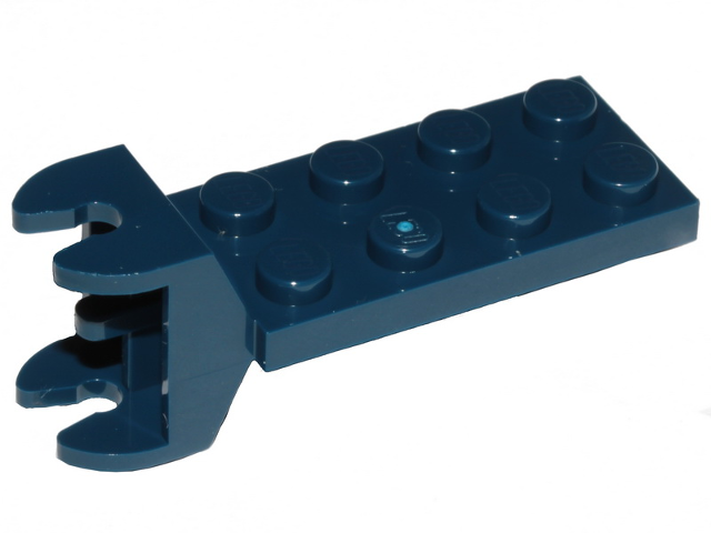 Hinge Plate 2 x 4 with Articulated Joint - Female in Dark Blue