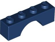 Brick Arch 1 x 4 in Dark Blue