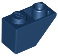 Brick Sloped Inverted 45° 2 x 1 in Dark Blue