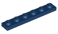 Plate 1 x 6 in Dark Blue