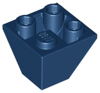 Brick Sloped Inverted 45° 2 x 2 Double Convex in Dark Blue