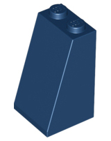 Brick Sloped 75° 2 x 2 x 3 [Solid Studs] in Dark Blue