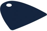 Neckwear Cape, Straight Bottom, One Top Hole [Spongy Stretchable Fabric] in Dark Blue