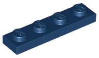 Plate 1 x 4 in Dark Blue