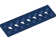 Technic Plate 2 x 8 [7 Holes] in Dark Blue