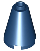 Cone 2 x 2 x 2, Open Stud in Dark Blue