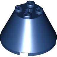 Cone 4 x 4 x 2, Axle Hole [Plain] in Dark Blue