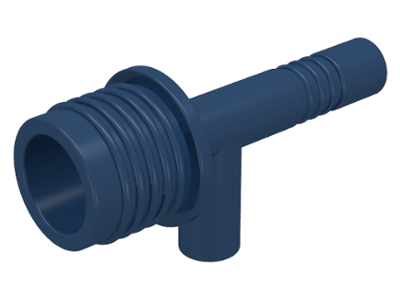 Weapon Gun / Torch (Space) [with Grooves] in Dark Blue