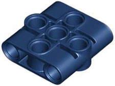 Technic Connector Beam 3 x 3 in Dark Blue