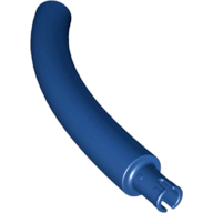 Animal Body Part / Plant, Tail / Neck / Branch / Trunk, Middle Section with Pin, Round Pin Hole in Dark Blue
