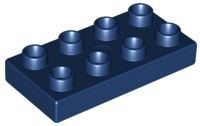 Duplo Plate 2 x 4 in Dark Blue