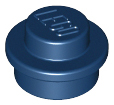 Plate Round 1 x 1 with Solid Stud in Dark Blue