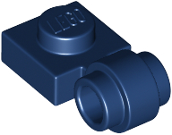 Plate Special 1 x 1 with Clip Light, Bar Hole [Thick Ring] in Dark Blue