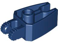 Hinge 1 x 3 Locking with 2 Fingers and Claw End, 9 Teeth in Dark Blue
