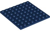 Plate 8 x 8 in Dark Blue