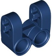 Technic Axle and Pin Connector Perpendicular Double Split in Dark Blue
