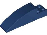 Brick Curved 8 x 2 x 2 in Dark Blue