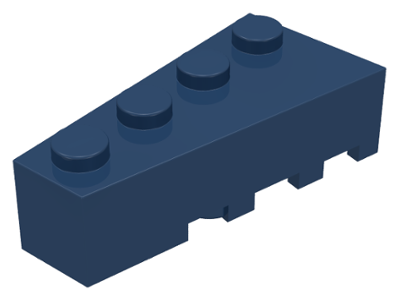 Brick Wedged, Angled 4 x 2 Left in Dark Blue