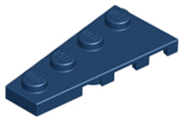 Wedge Plate 4 x 2 Left in Dark Blue