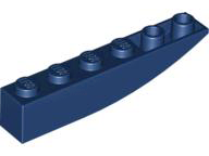 Brick Curved Inverted 6 x 1 in Dark Blue