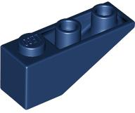 Brick Sloped Inverted 33° 3 x 1 with Internal Stopper and No Front Stud Connection in Dark Blue