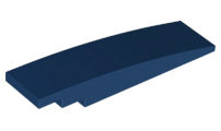 Brick Curved 8 x 2 No Studs in Dark Blue