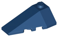 Brick Wedged, Sloped 4 x 2 Triple Left in Dark Blue