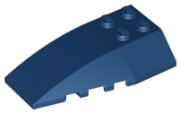 Brick Wedged, Curved 6 x 4 Triple in Dark Blue