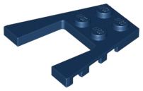 Wedge Plate 4 x 4 with 2 x 2 Cutout in Dark Blue