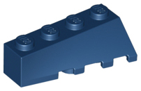 Brick Wedged, Sloped 45° 4 x 2 Left in Dark Blue