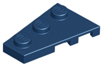 Wedge Plate 3 x 2 Left in Dark Blue