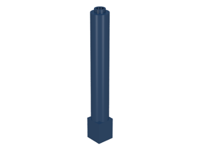 Support Round 1 x 1 x 6 Solid Pillar in Dark Blue