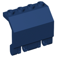 Hinge Panel 2 x 4 x 3 1/3 Locking Dual 2 Fingers in Dark Blue