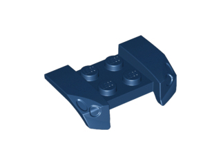 Mudguard 2 x 4 with Molded Headlights in Dark Blue