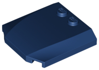 Brick Wedged, Curved Triple 4 x 4 x 2/3 with 2 Studs in Dark Blue