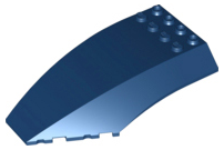 Windscreen 10 x 6 x 2 Curved in Dark Blue