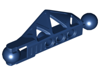 Large Figure Skeletal, Limb, with 2 Ball Joints, and 3 Holes (Rahkshi) in Dark Blue